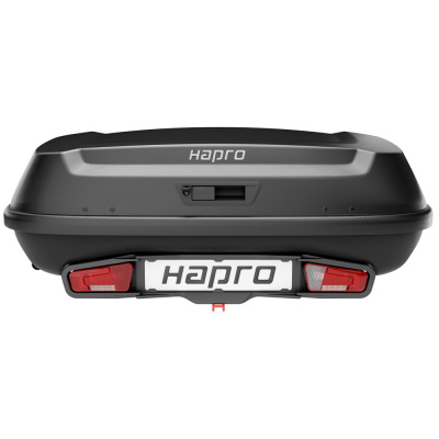  Автомобильный бокс на фаркоп Hapro Boxer L 420 Hexagon black, черный компании RackWorld